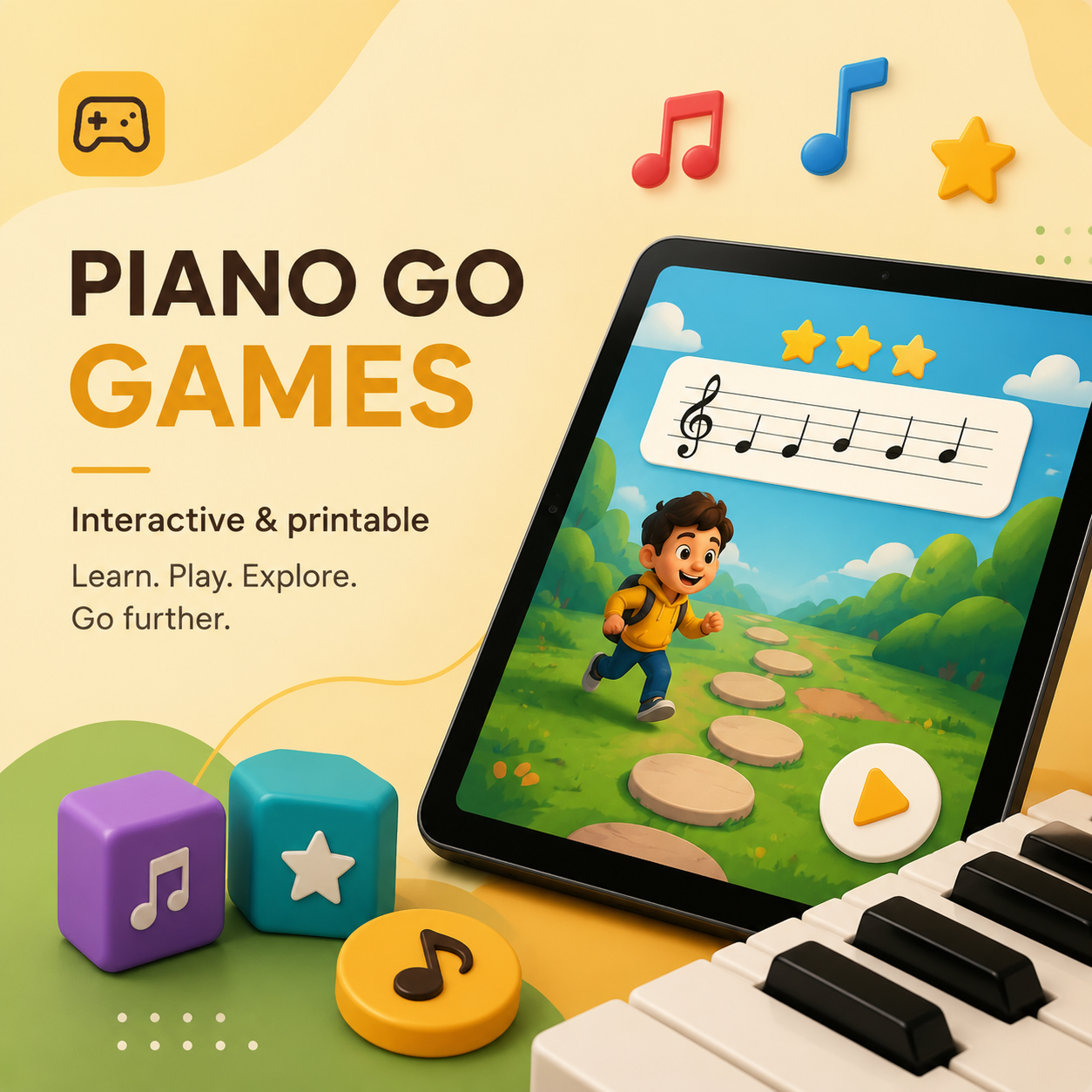 Explore interactive piano games