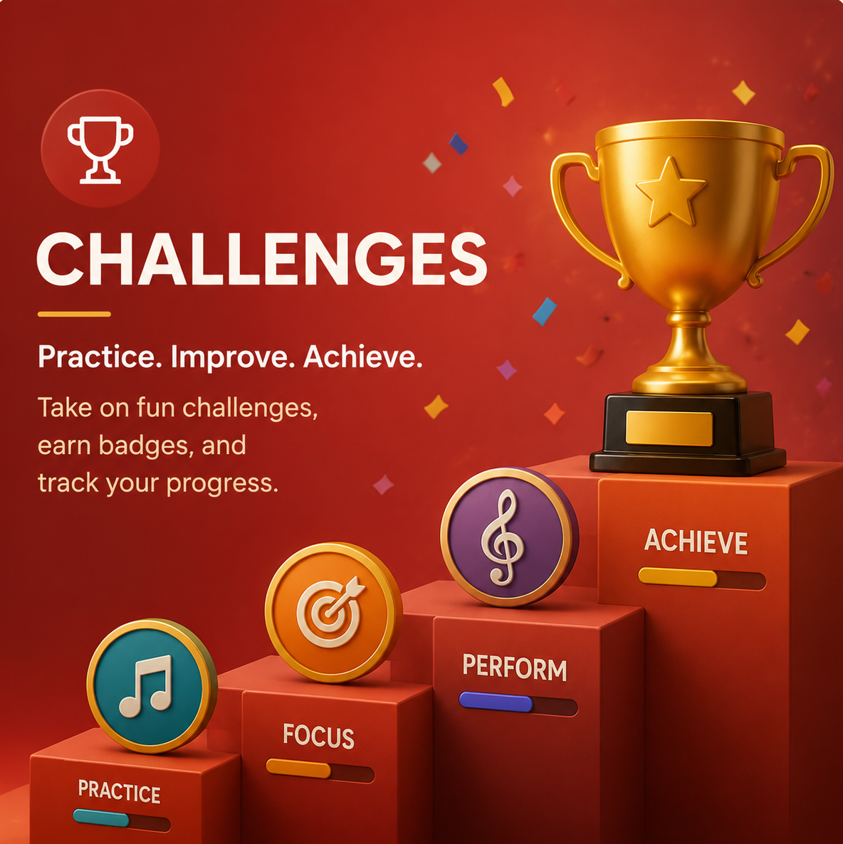 Join weekly piano challenges